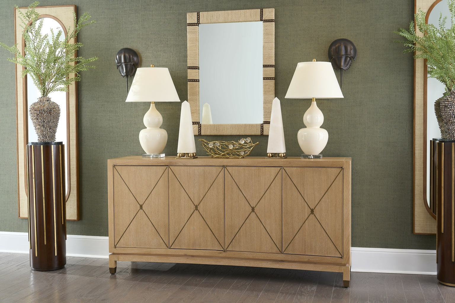 Brentwood Console - Oak in 37.5 / Wood - Chelsea House