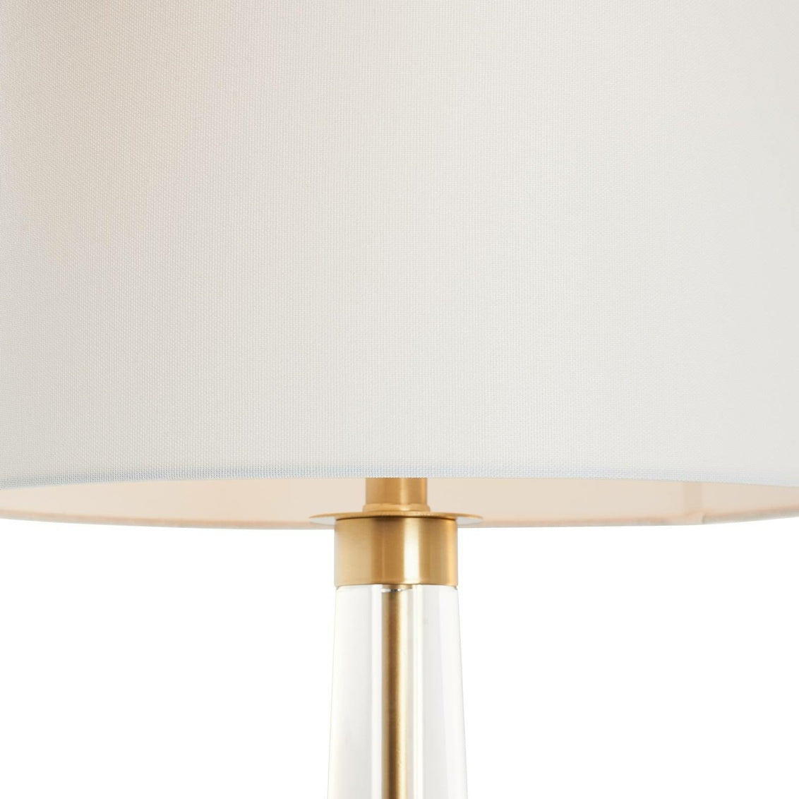 Cleo Table Lamp in Clear/Brushed Brass / Crystal - Chelsea House