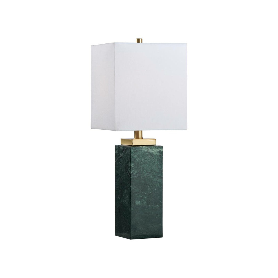 Pax Table Lamp in Natural Green/Antique Brass / Stone - Chelsea House