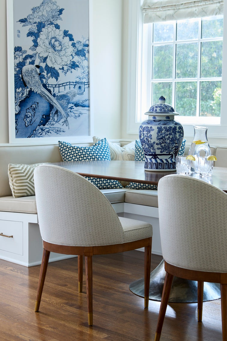 Blue And White Asian Garden II in 51h x 35w x 1.25d / Giclee - Chelsea House