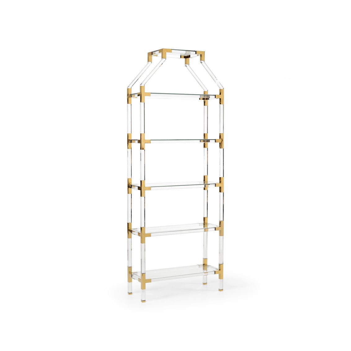 Gainsboro Etagere - Brass