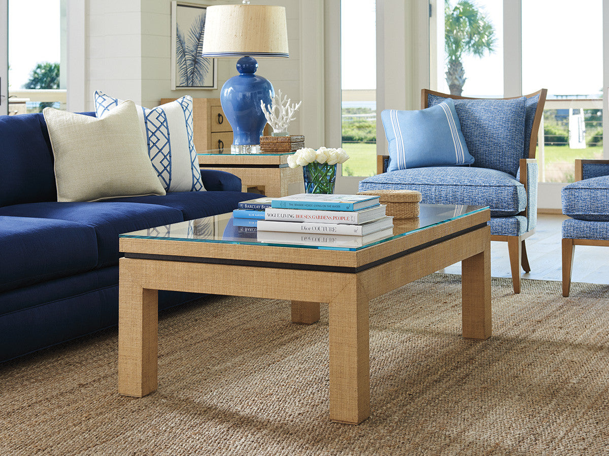 Harbor Raffia Cocktail Table