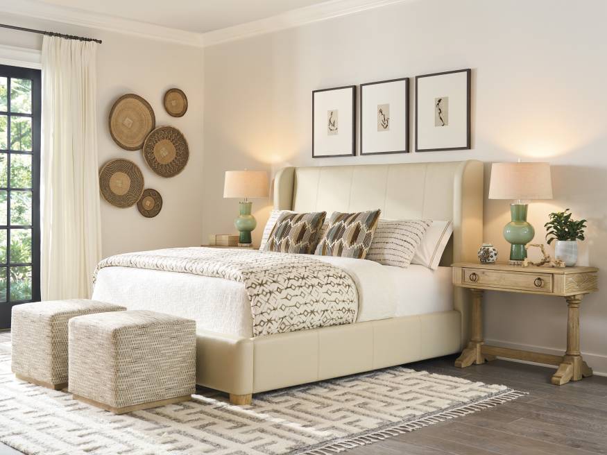 Summerland Leather Bed