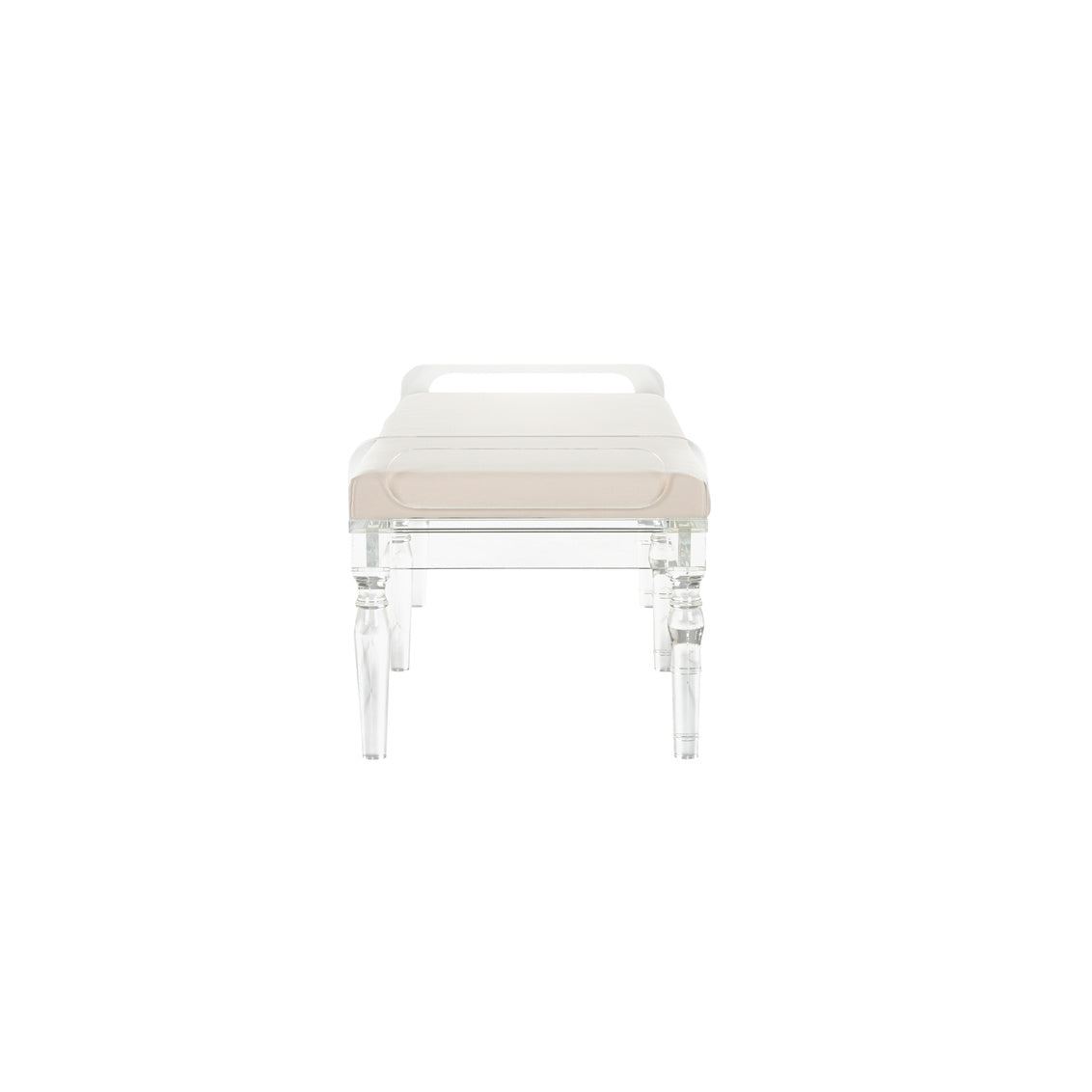 Masters Acrylic Bench in Clear/Natural / Acrylic - Chelsea House