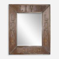 Live Laugh Love Mirror, 2 Per Box, Priced Each