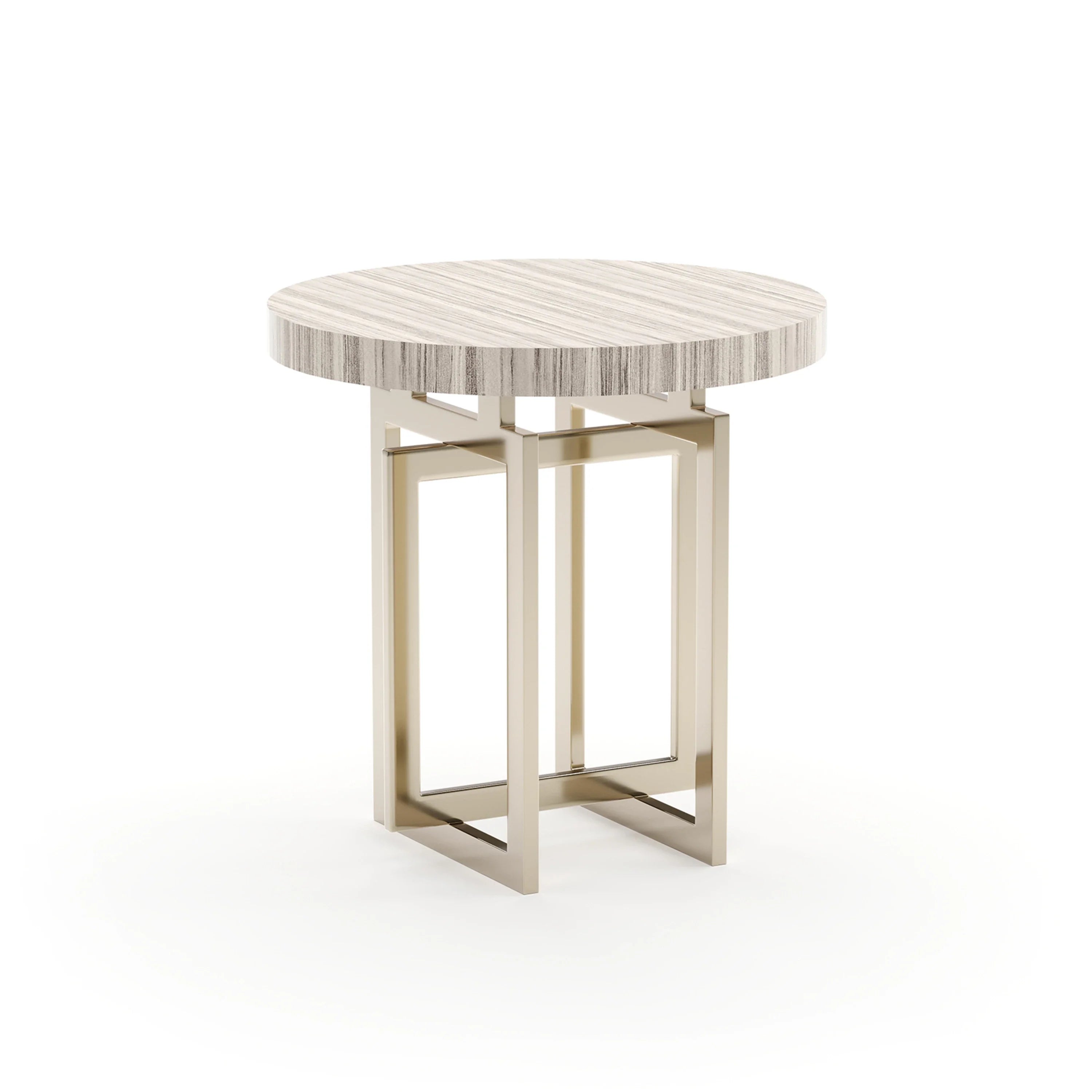 Wish You Were Here Rnd Side Table Lt – Side & End Tables by Caracole | Sutter & Vale