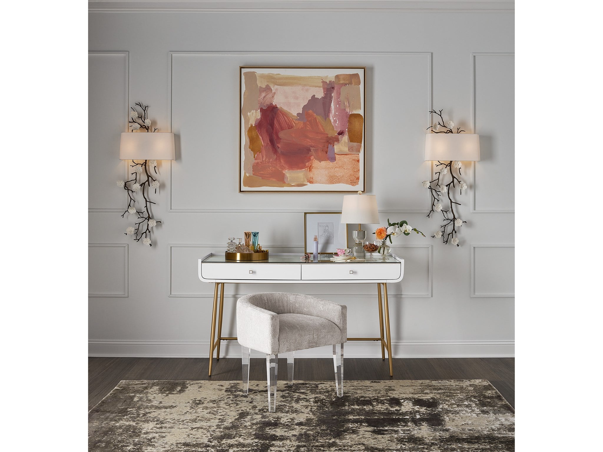 Love. Joy. Bliss.-Miranda Kerr Home Love Joy Bliss Vanity Chair