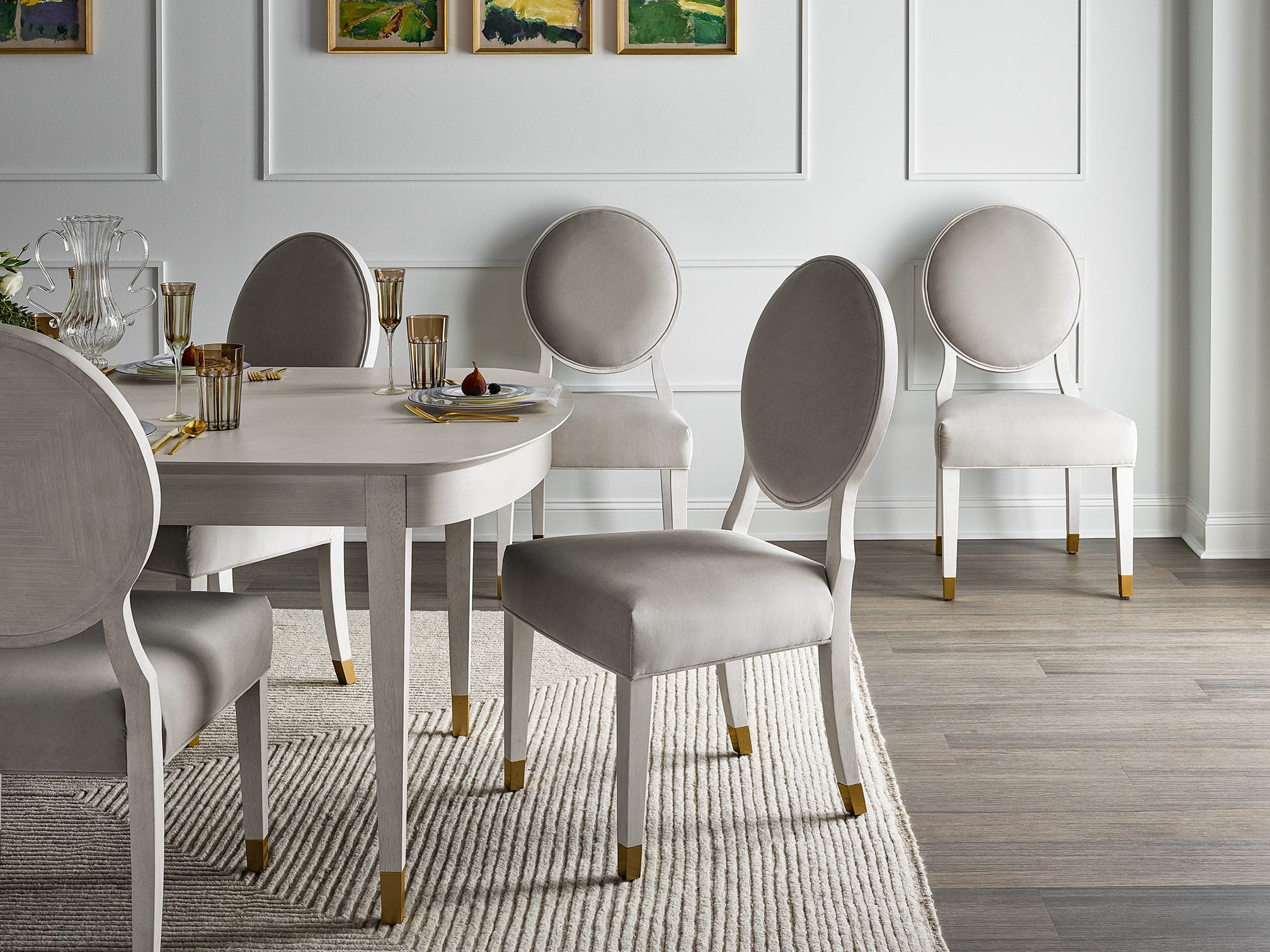 Love. Joy. Bliss.-Miranda Kerr Home Love Joy Bliss Oval Side Chair