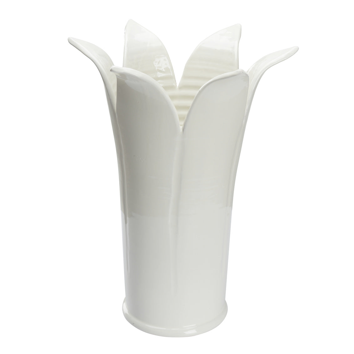 Lily Flowered Umbrella Stand in 19.5 / Ceramic/Porcelain - Chelsea House