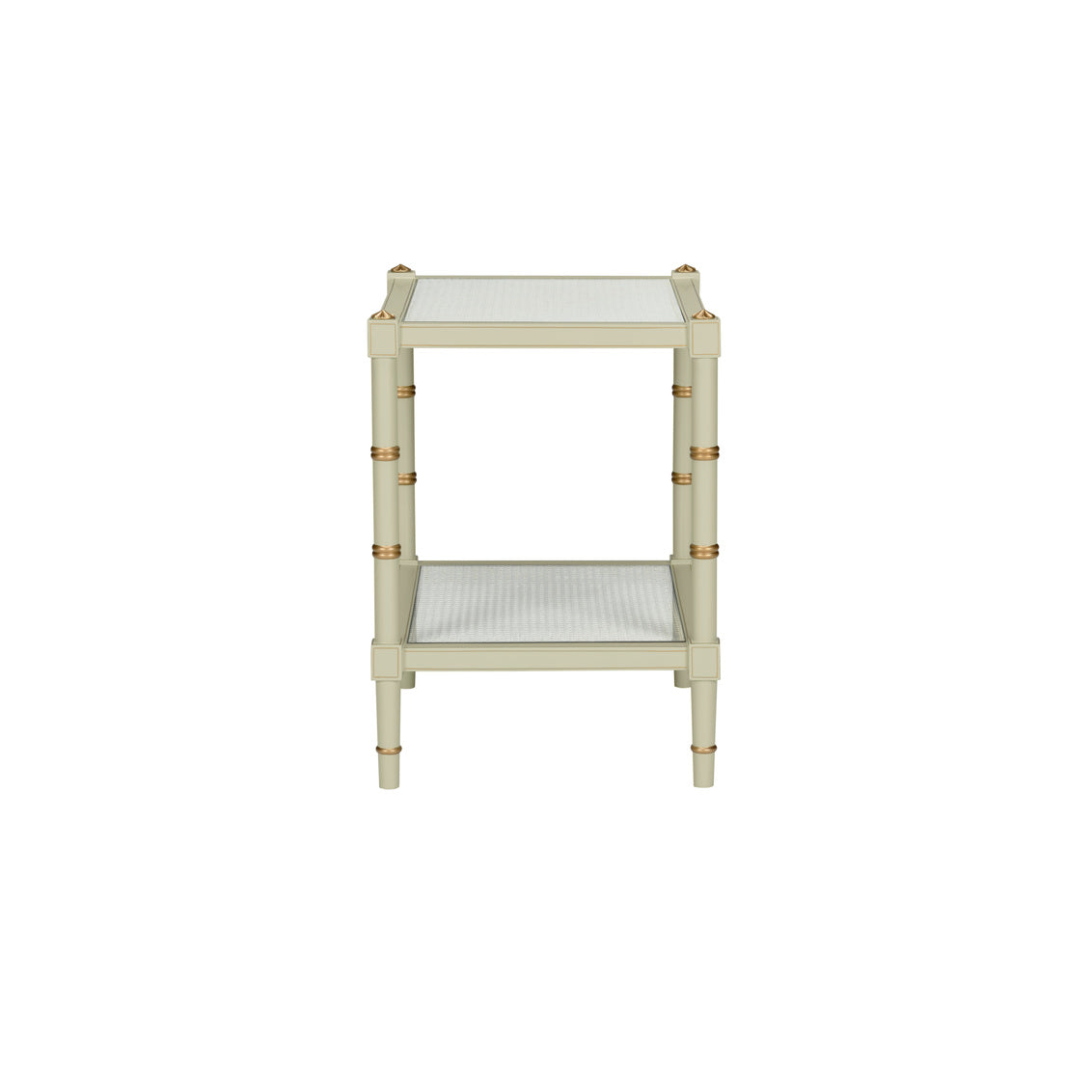 Conner Cane End Table - Green in 28.5 / Wood - Chelsea House