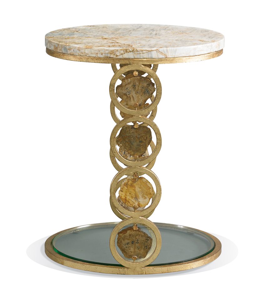 Petrified Wood Accent Table