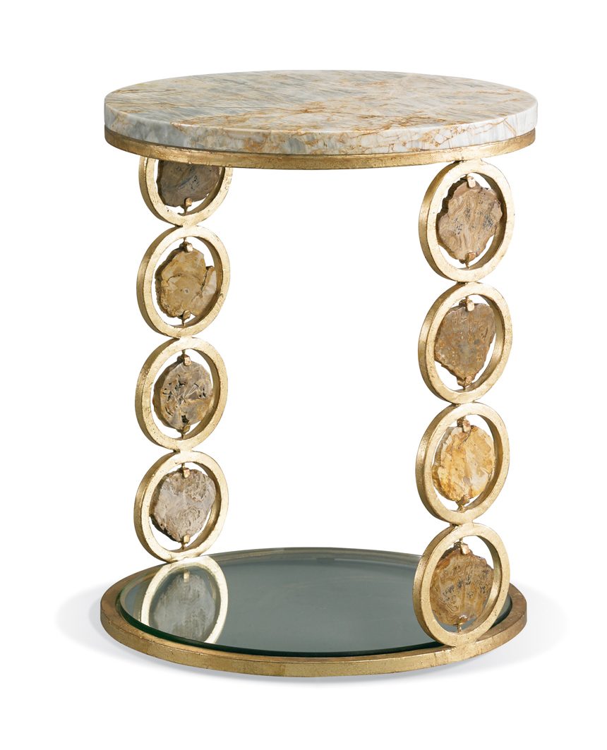 Petrified Wood Accent Table