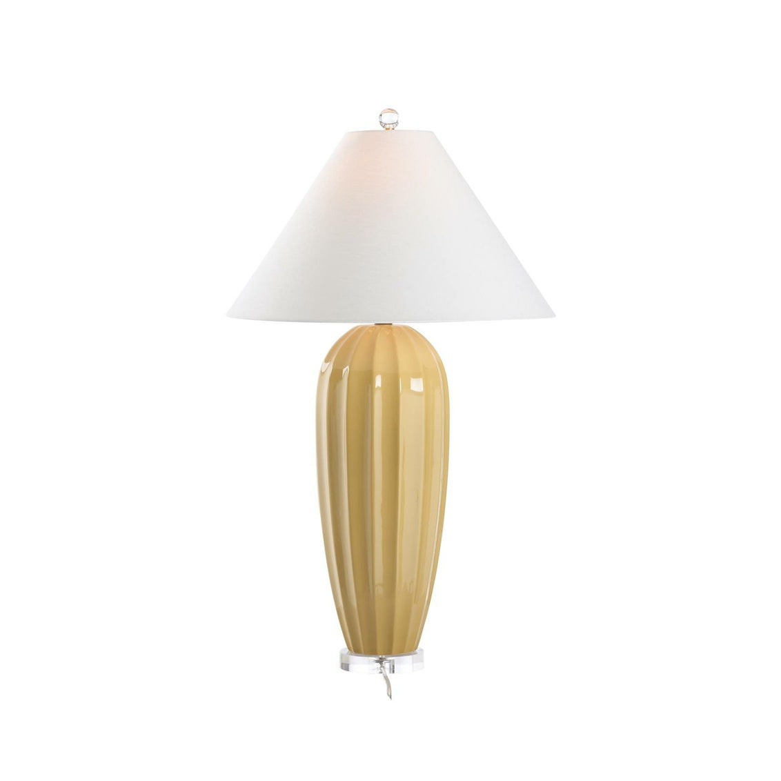 Roberson Lamp - Ocher in Ocher Glaze / Ceramic/Porcelain - Chelsea House