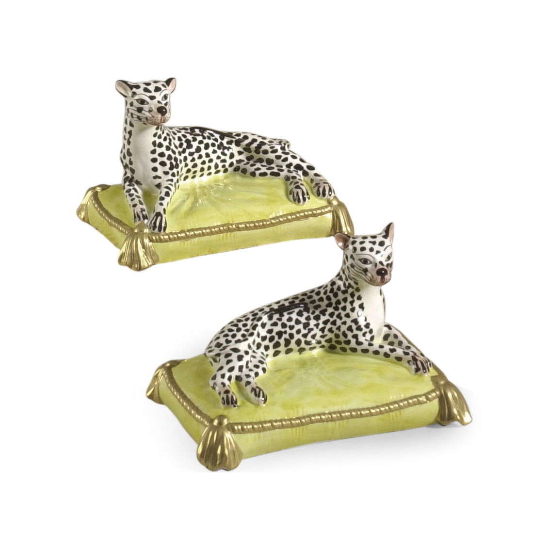 Leopards (Pr) in 4 / Ceramic/Porcelain - Chelsea House