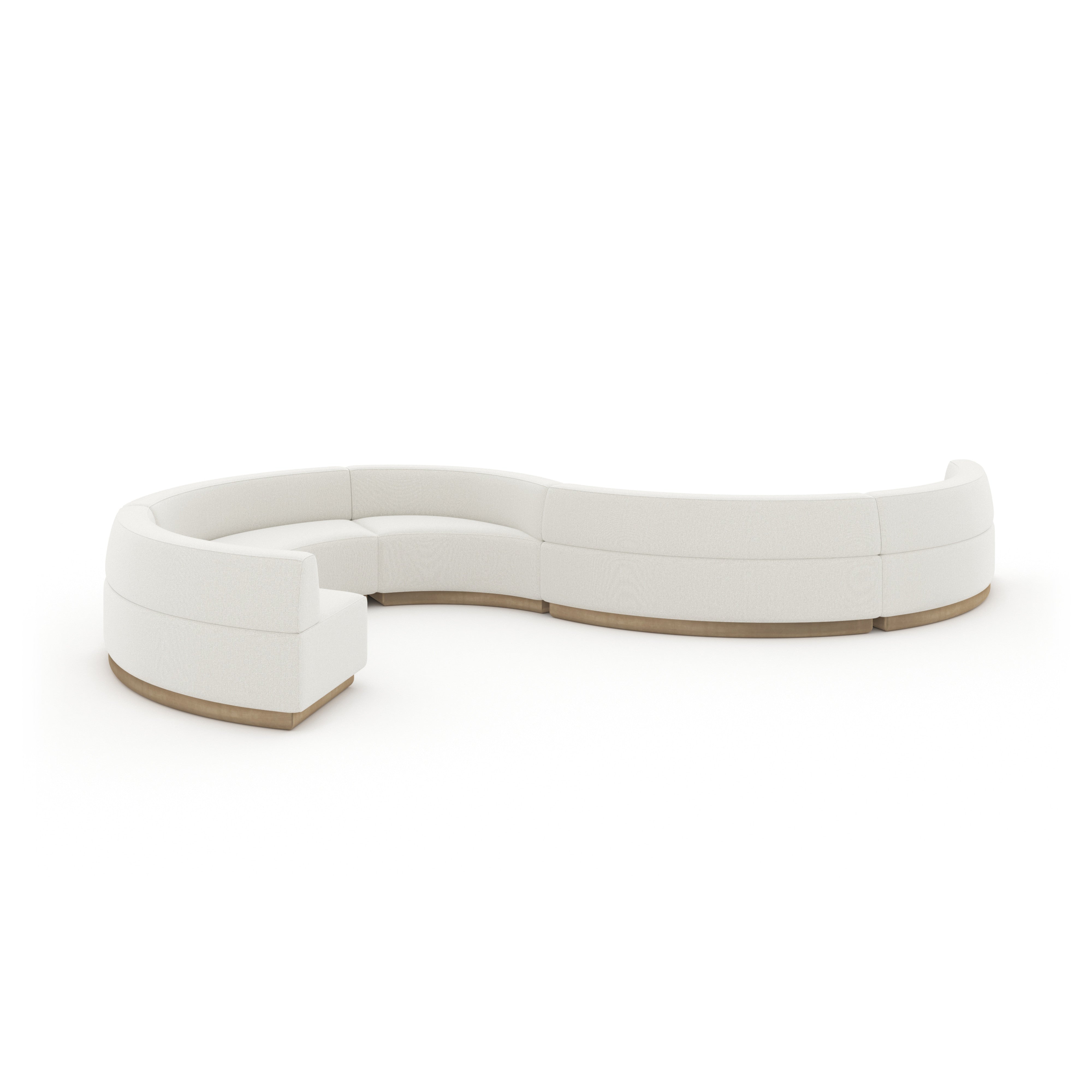 Crescent Armless Loveseat