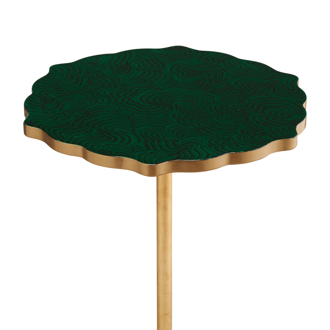 Malachite Side Table in 24.5 / Iron - Chelsea House