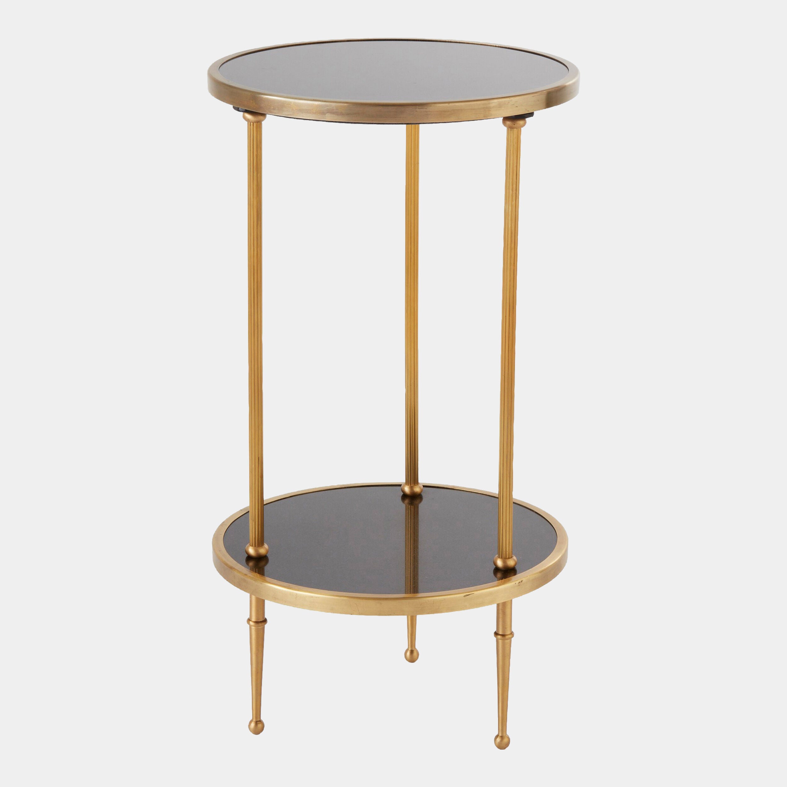 Pudico Two-Tier Table-Antique Brass