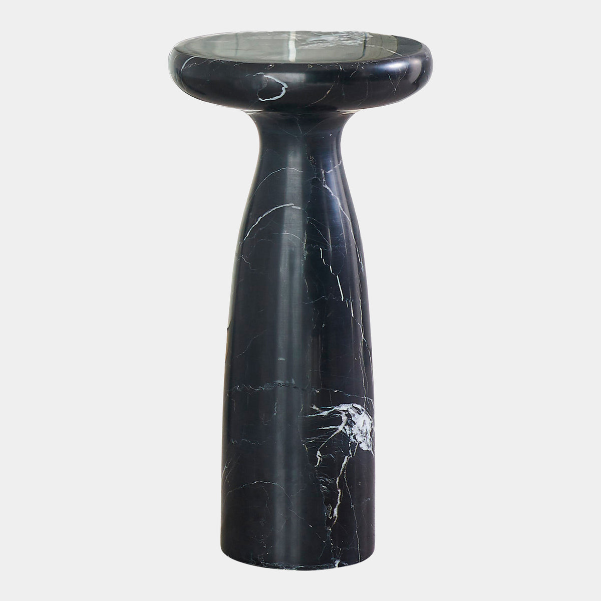 Moniker Marble Tower Table-Black-Lg