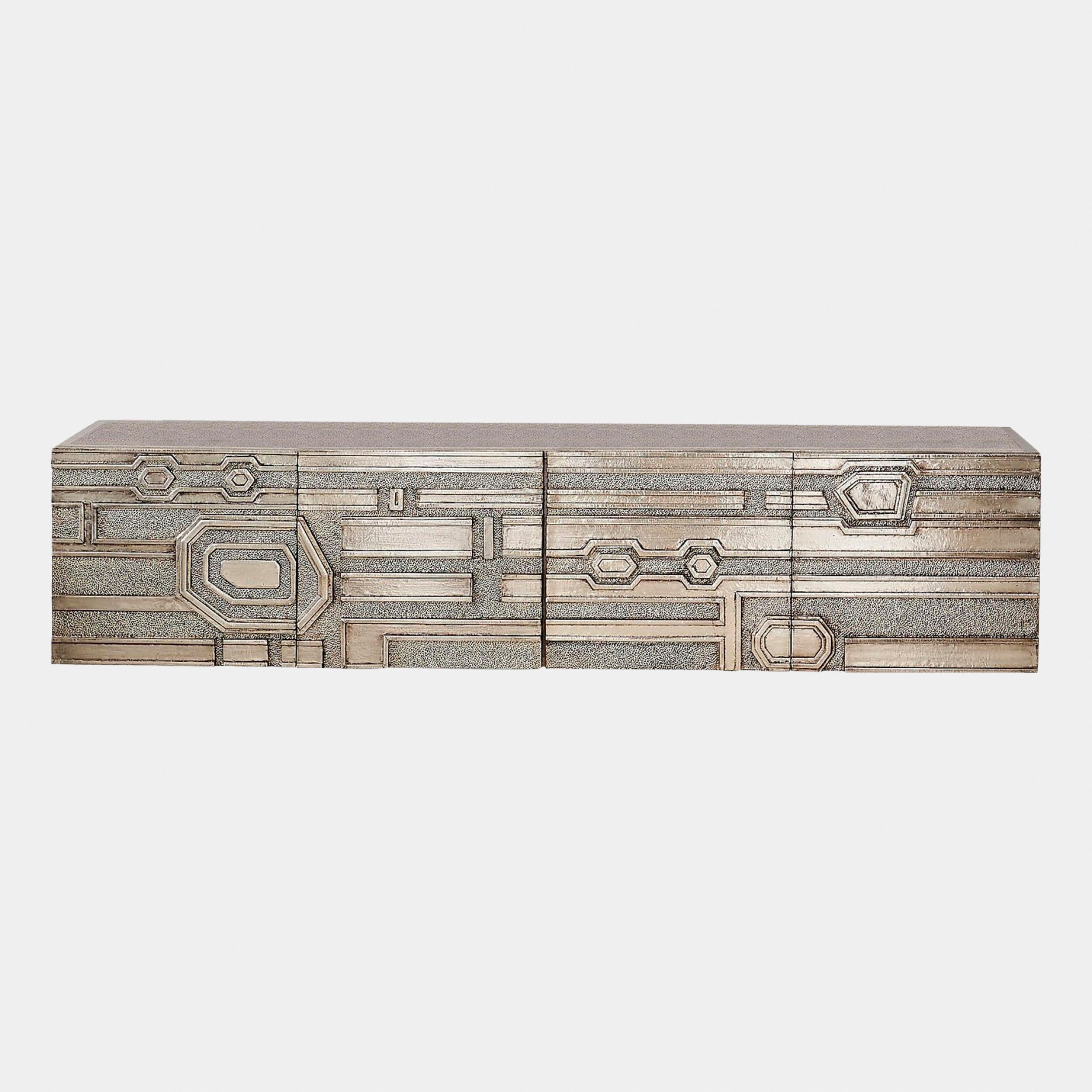Moderne Block Cabinet-Nickel