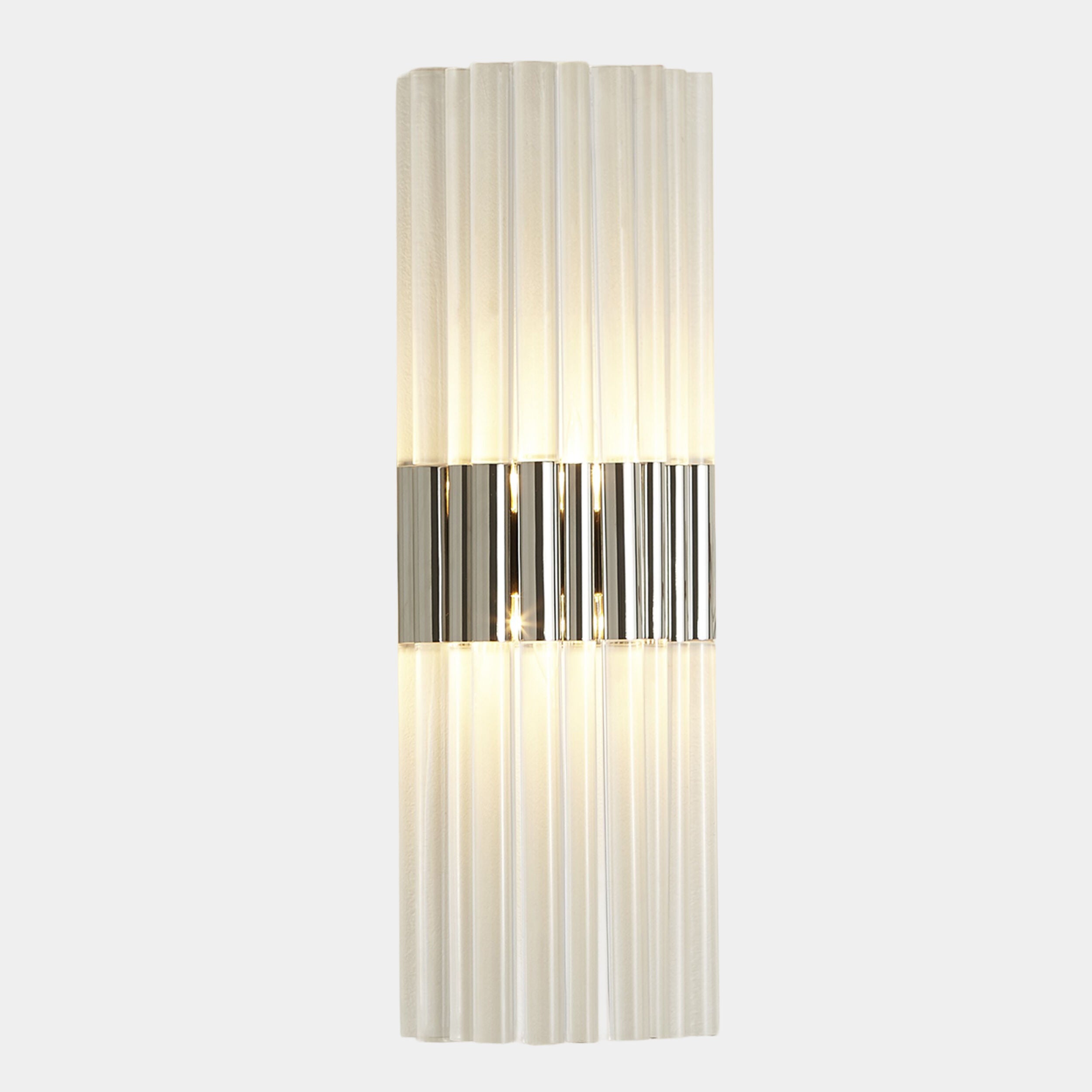 Asta Acrylic Sconce-Nickel