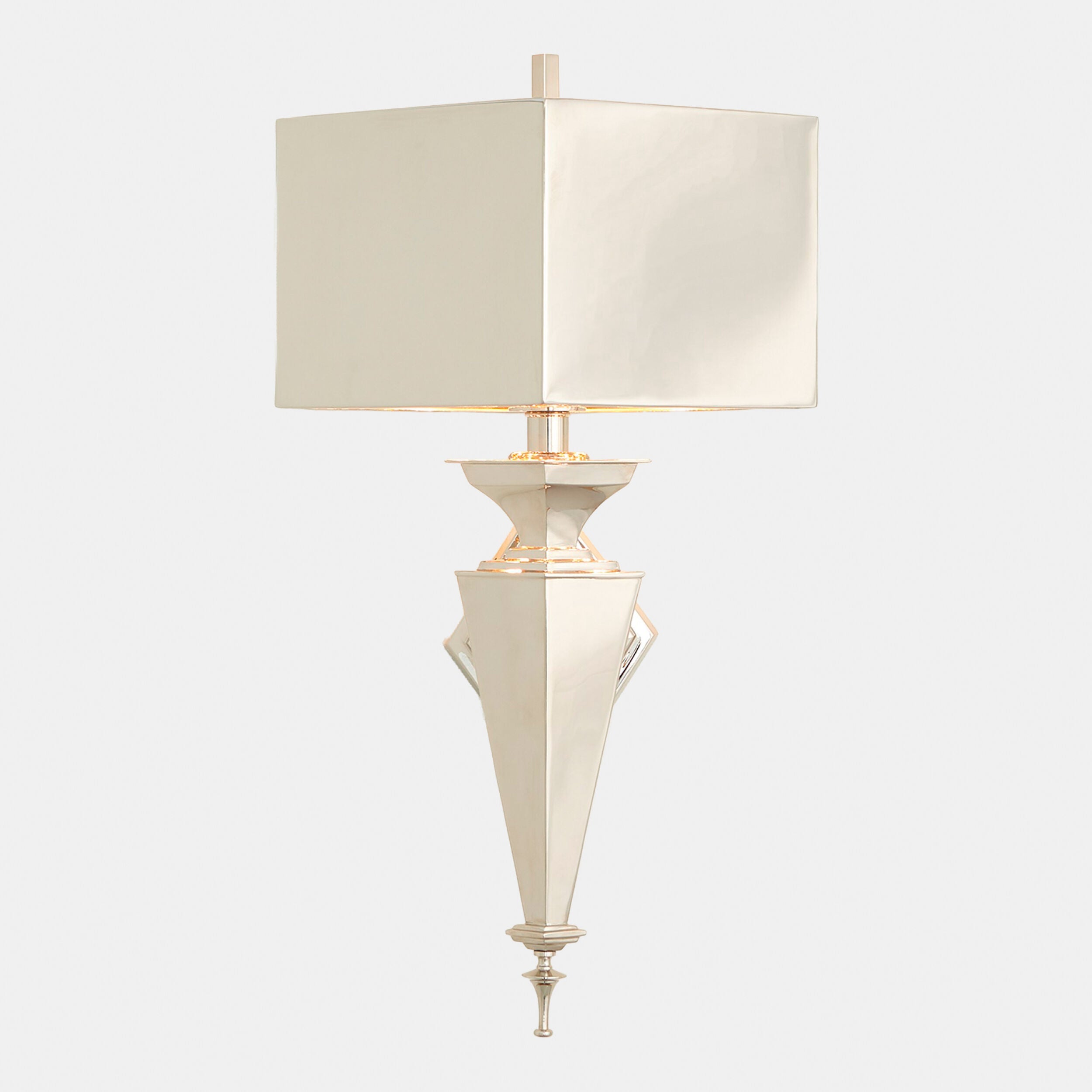 Diamond Sconce-Nickel