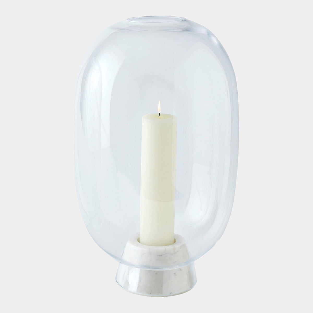 Cosette Marble Cone Hurricane-White