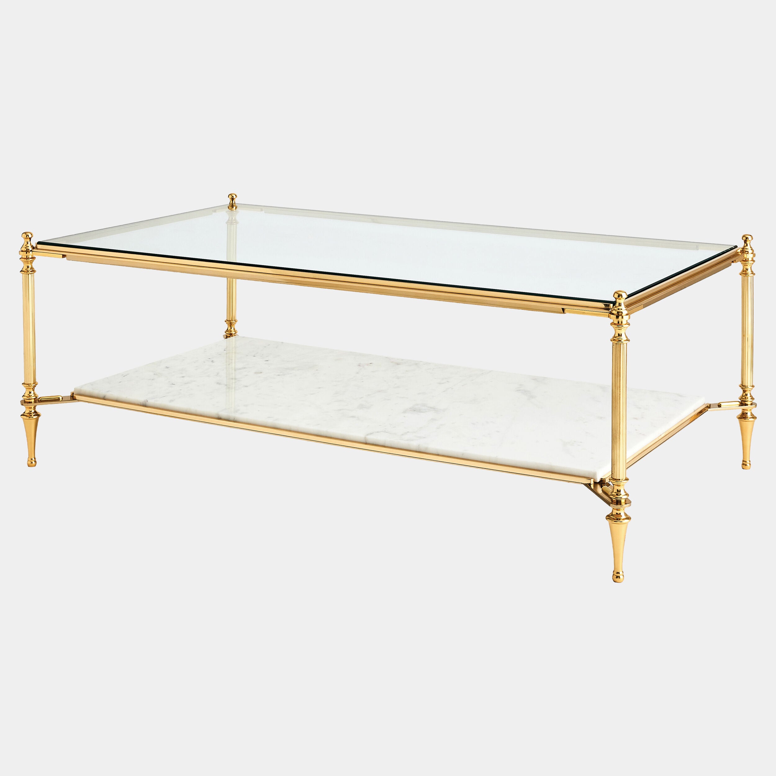 Medford Cocktail Table-Brass