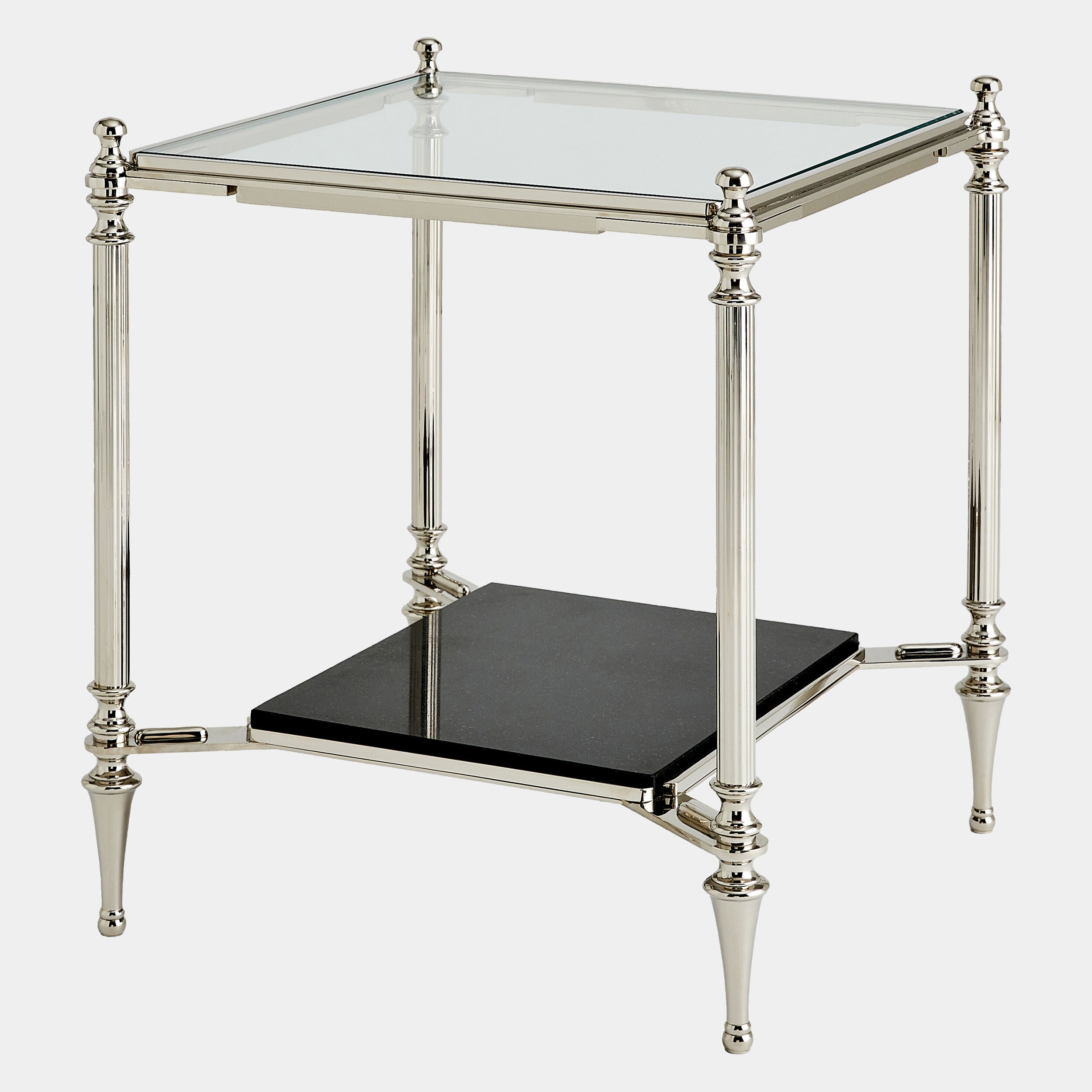 Medford Side Table-Nickel