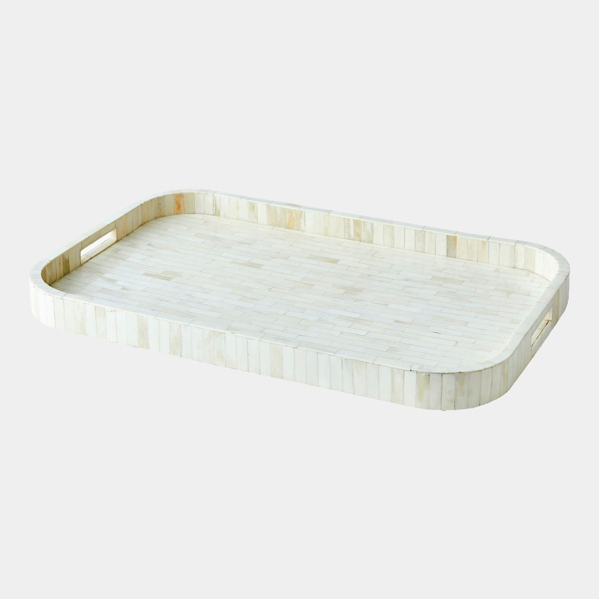 Super Ellipse Tray-White Bone