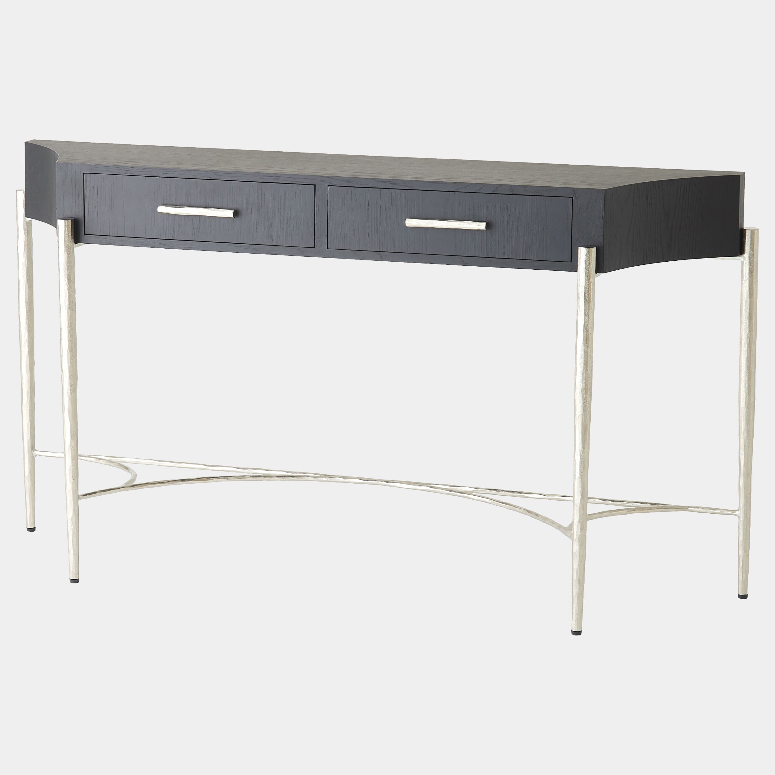 Breakfront Console-Black/Nickel
