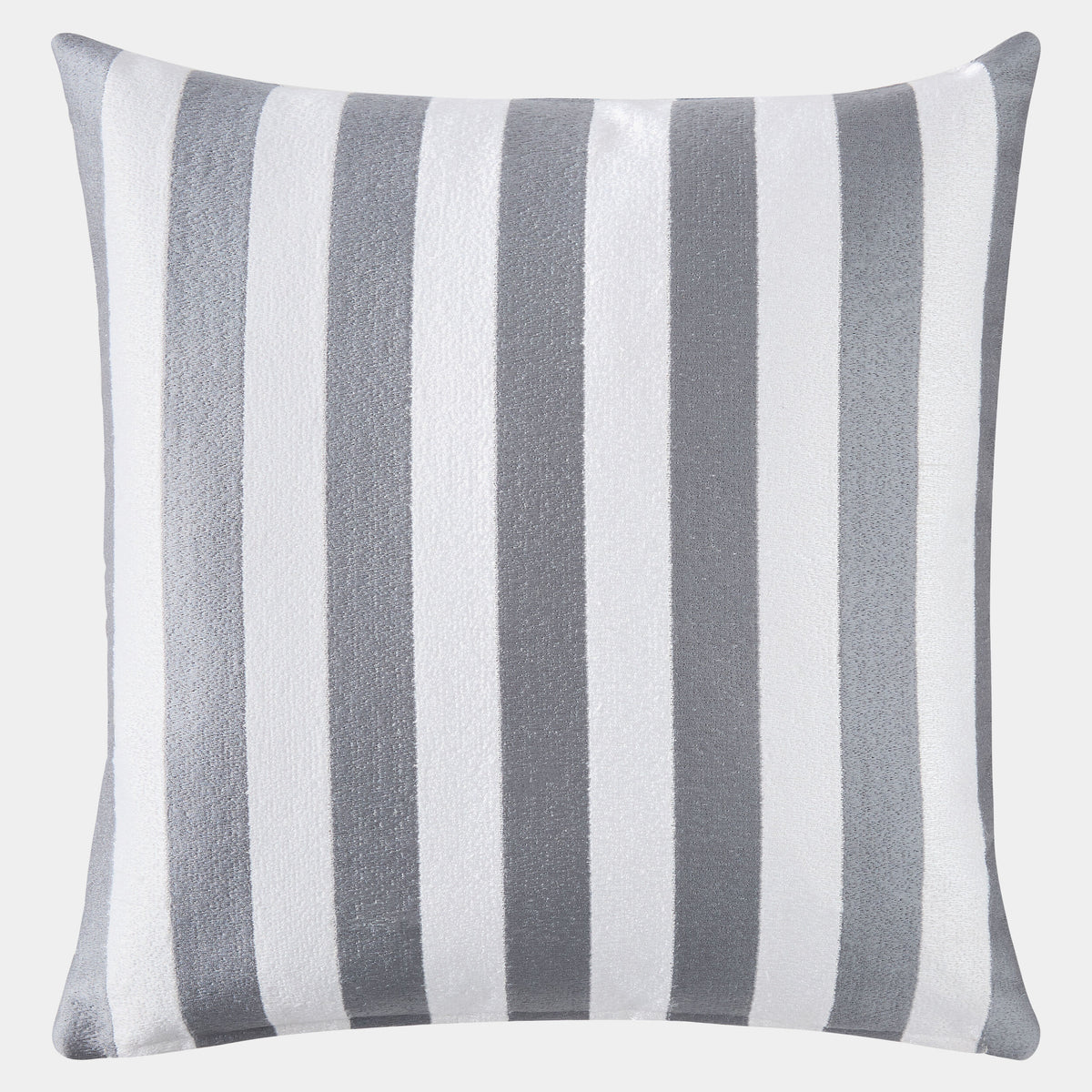 Palermo Stripe Pillow-Gray/White