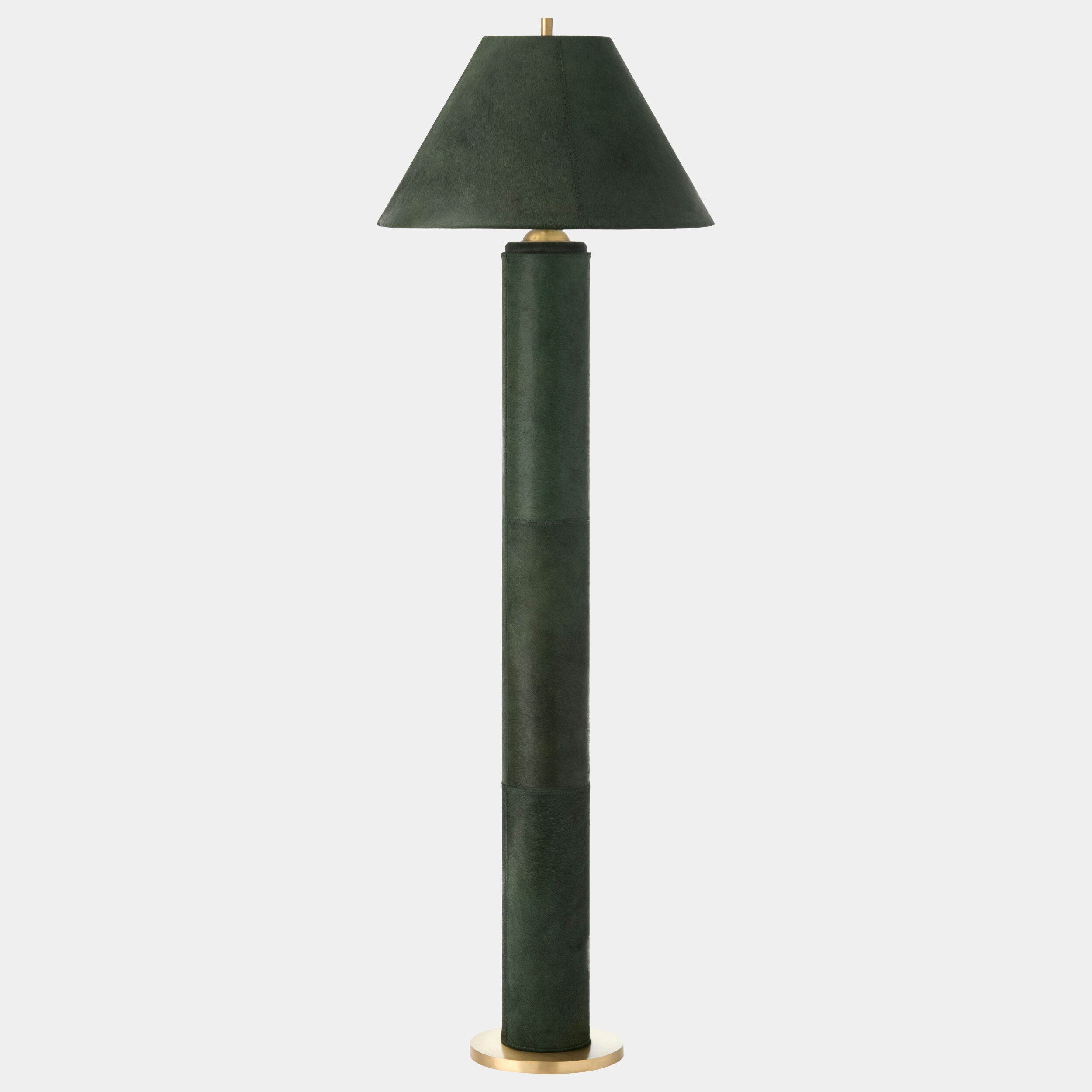 Posh Floor Lamp-Green Hair-on-Hide