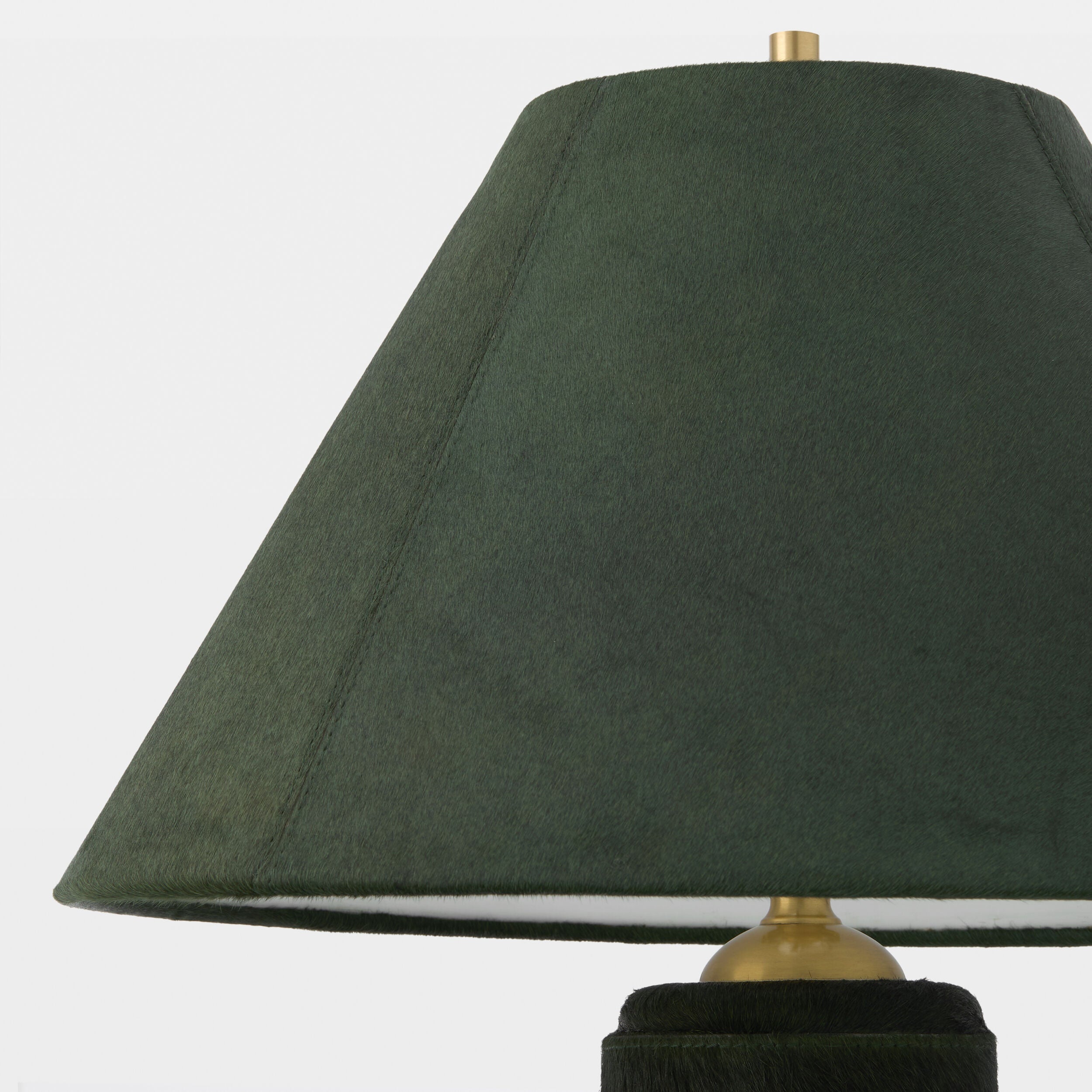 Posh Table Lamp-Green Hair-on-Hide