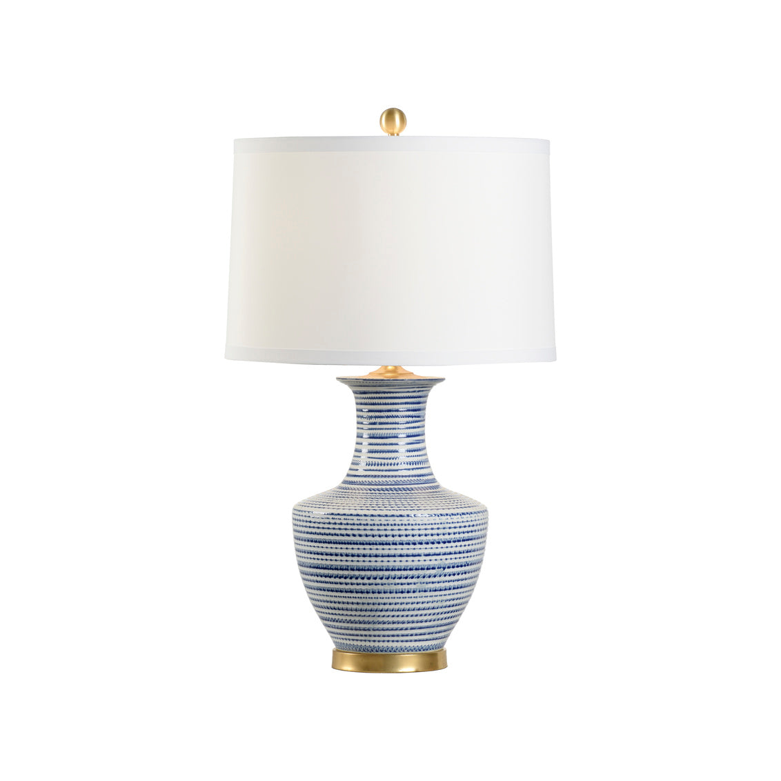 Classic Lamp - Blue/Gold in 31 / Ceramic/Porcelain - Chelsea House