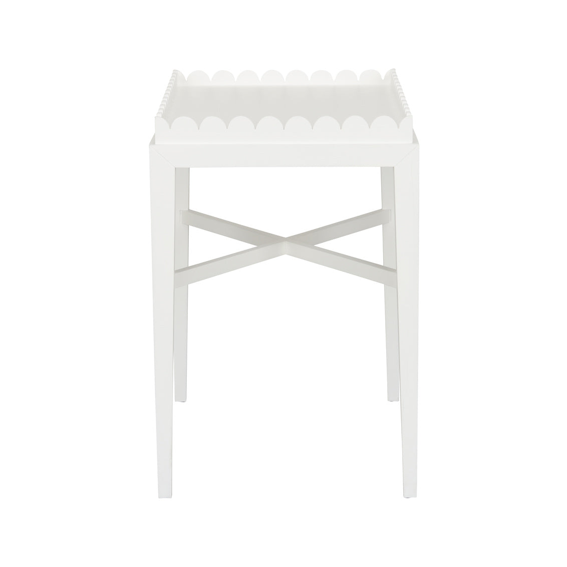 Scalloped Side Table