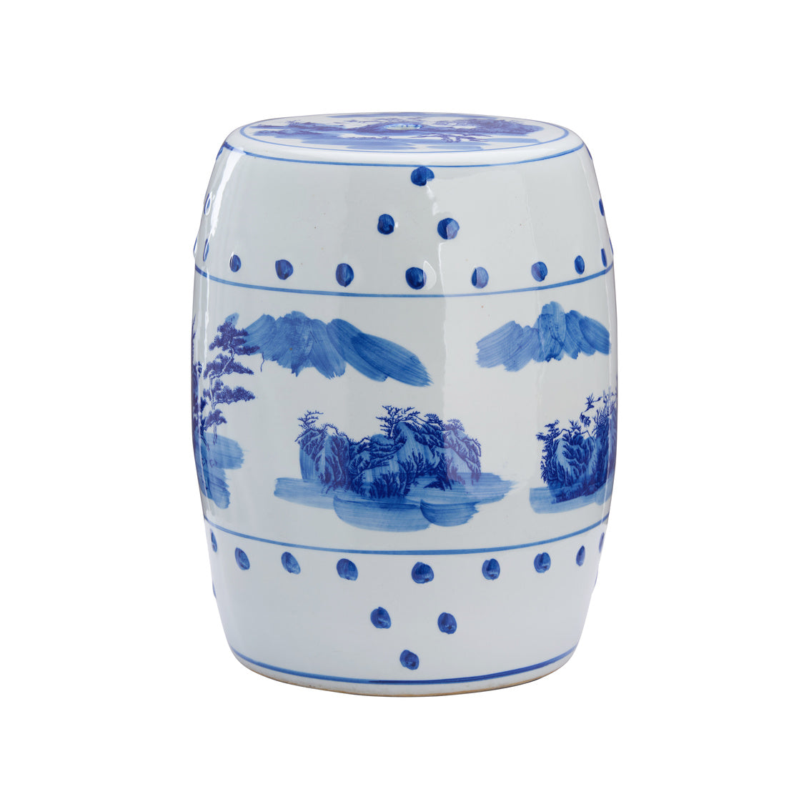 Canton Garden Seat in 15.5 / Ceramic/Porcelain - Chelsea House