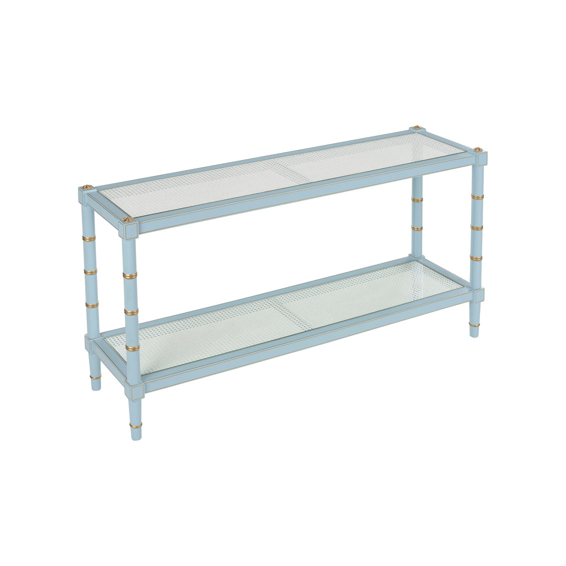 Conner Cane Console - Blue in 33 / Wood - Chelsea House