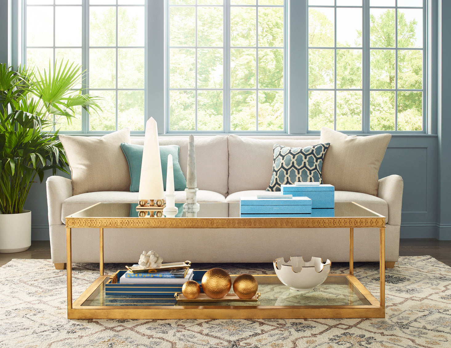 White Enamel Trays (S2) in 1.5 / Aluminum - Chelsea House