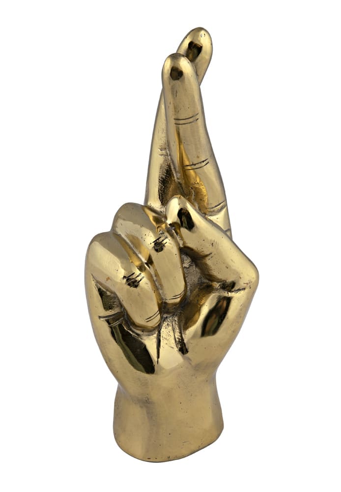 Fingers Crossed, Brass in Antique Brass — Noir Furniture