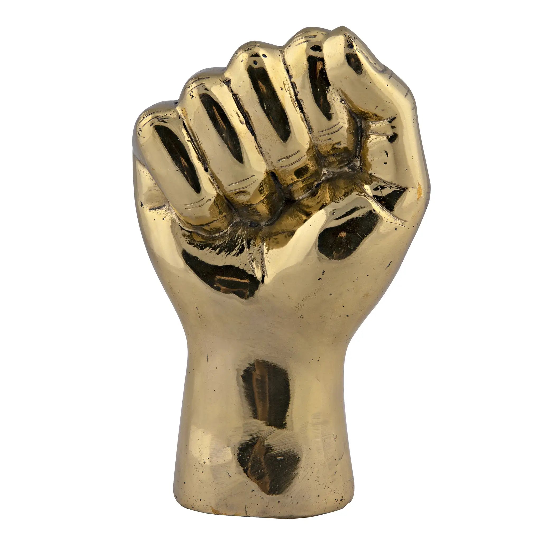The Solidarity Fist, Brass in Antique Brass — Noir Furniture