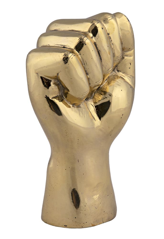 The Solidarity Fist, Brass in Antique Brass — Noir Furniture