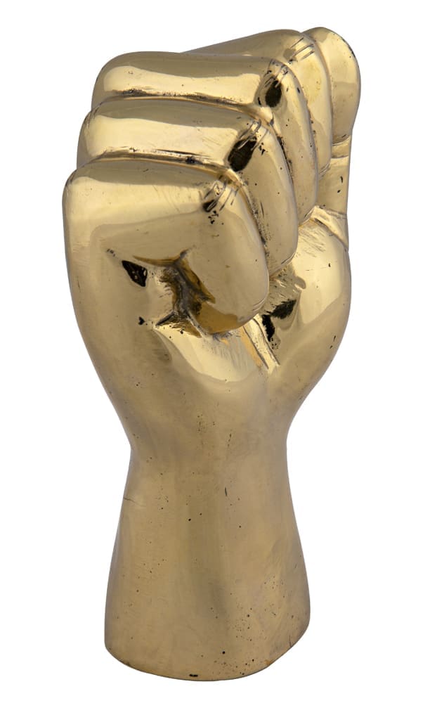 The Solidarity Fist, Brass in Antique Brass — Noir Furniture