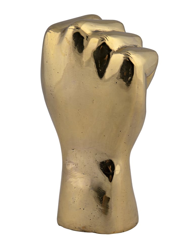 The Solidarity Fist, Brass in Antique Brass — Noir Furniture