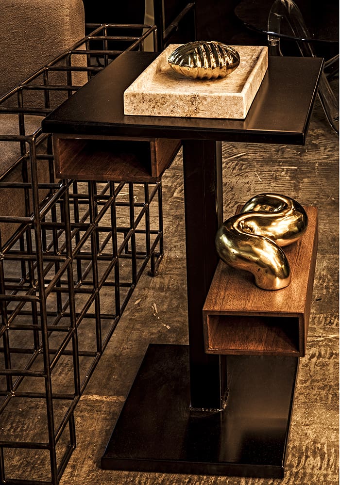 The Snake, Brass in Antique Brass — Noir Furniture