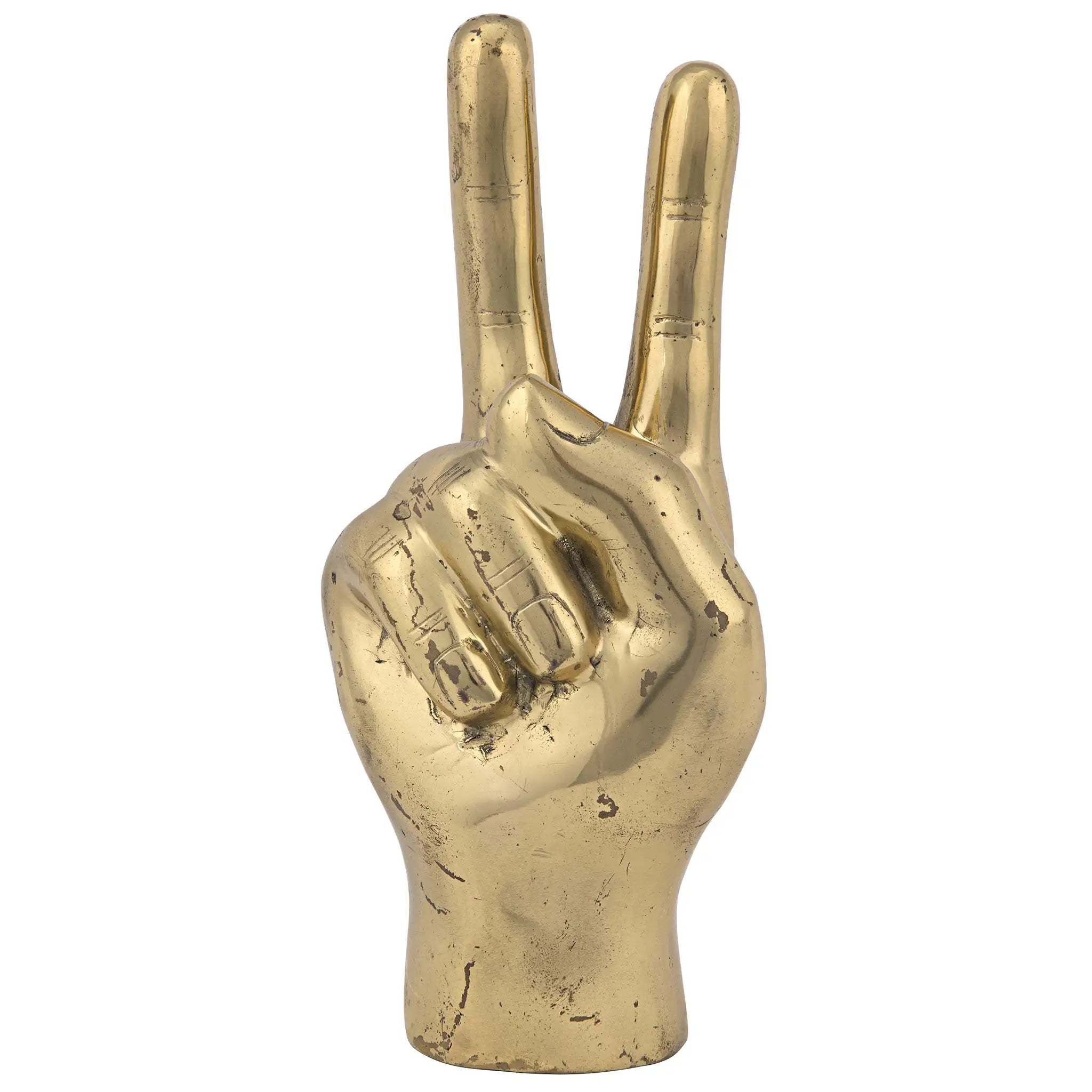 Peace Sign, Brass in Antique Brass — Noir Furniture