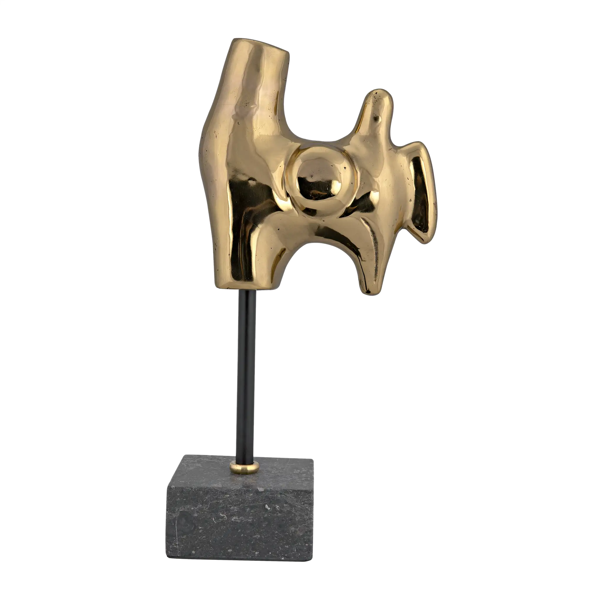 Goker with Stand in Antique Brass — Noir Furniture