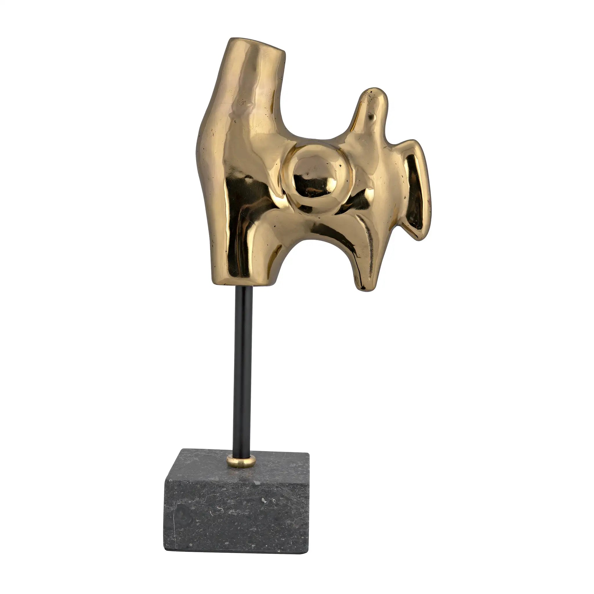 Goker with Stand in Antique Brass — Noir Furniture