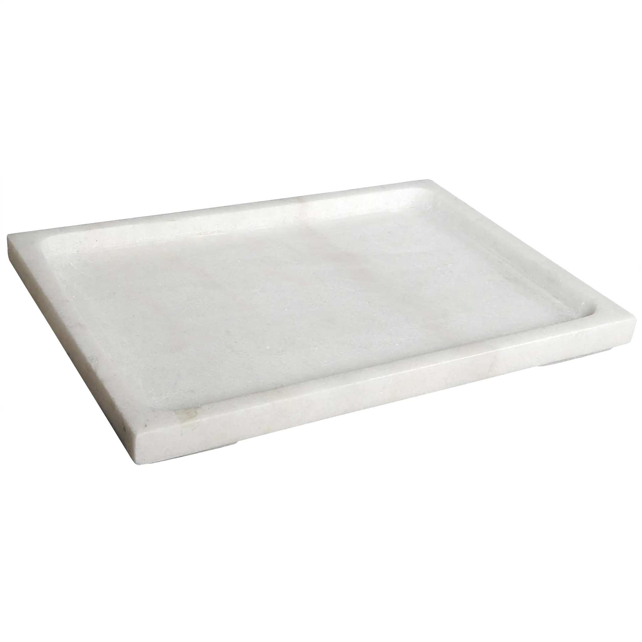 Marble Tray in Bianco Crown Marble — Noir Furniture