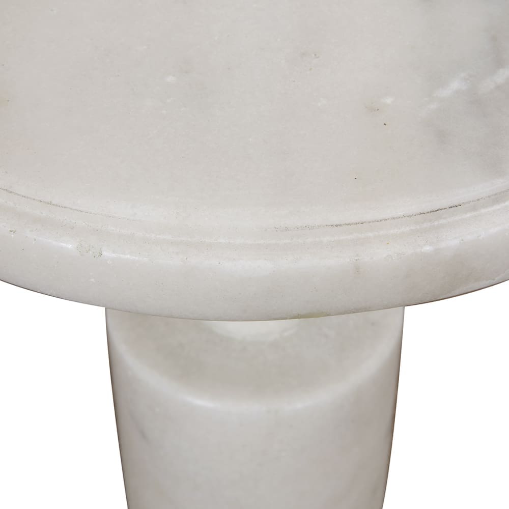 Plato Cake Tray in Bianco Crown Marble — Noir Furniture