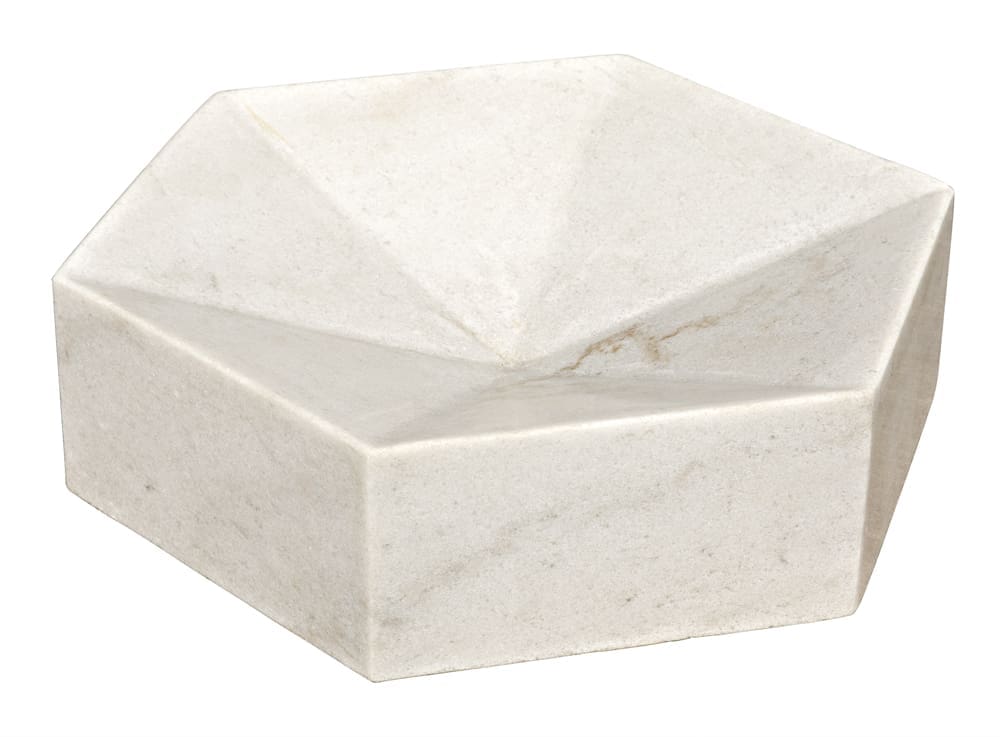 Conda Tray in Bianco Crown Marble — Noir Furniture